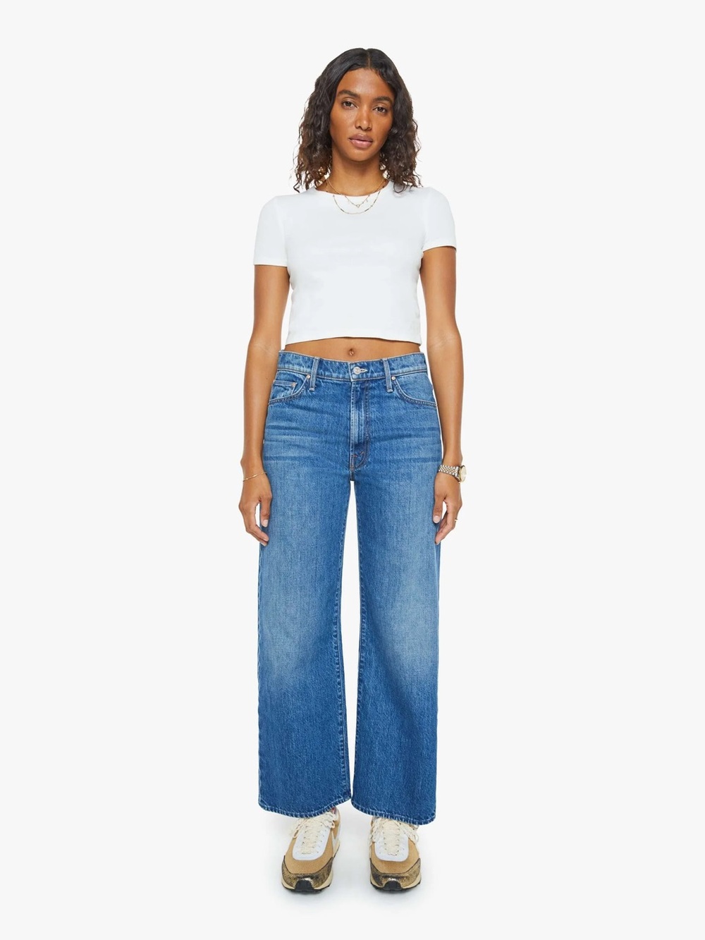 Mother Denim Dodger Ankle Jeans in Bunny Hop wash